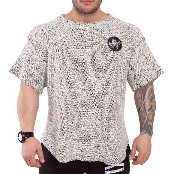 Mens Oversize Towel Textured Rag Top T-shirt