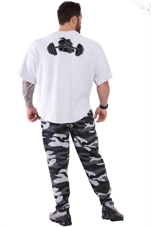 Mens Oversize Towel Textured Rag Top T-shirt