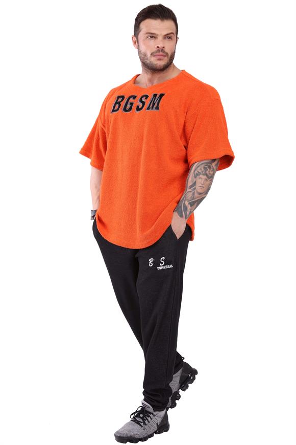 Mens Oversize Towel Textured Rag Top T-shirt