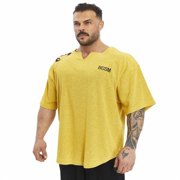 Mens Oversize Towel Textured Rag Top T-shirt