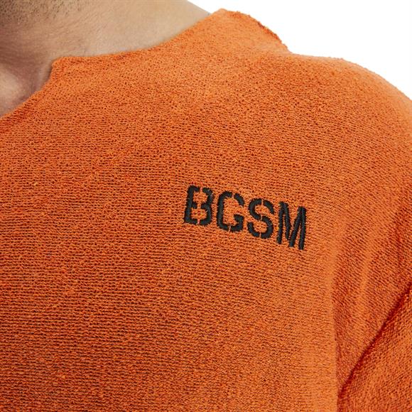 Mens Oversize Towel Textured Rag Top T-shirt