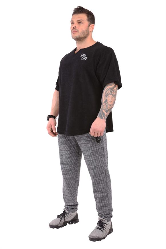 Mens Oversize Towel Textured Thick Fabric Rag Top T-shirt