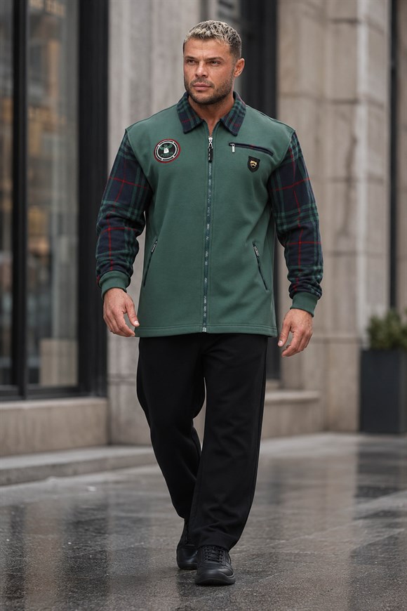 Mens Relaxed-Fit Full-Zip Sweatshirt Big Sam 3601