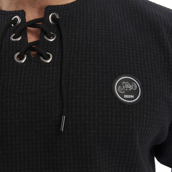 Mens Oversize Winter Lace Up Sweatshirt