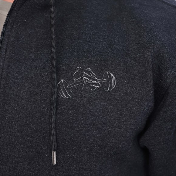 Mens Oversized Hooded Scuba Fabric Sports Jacket