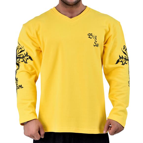 Mens Oversized Patterned Sweatshirt