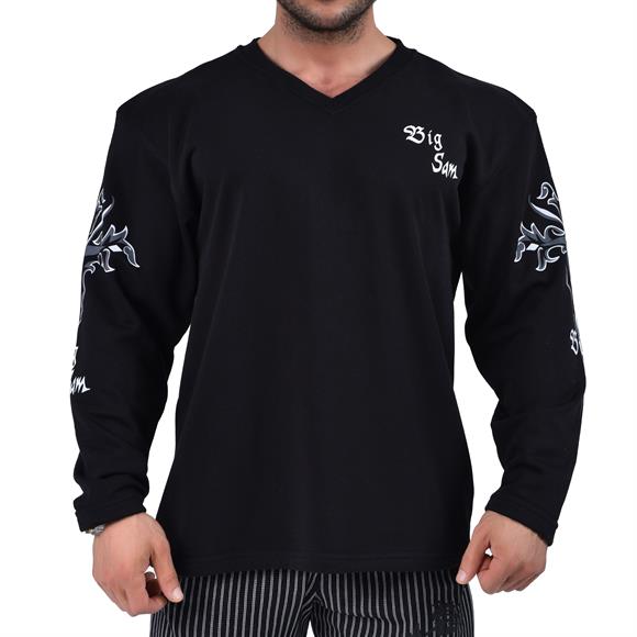 Mens Oversized Patterned Sweatshirt