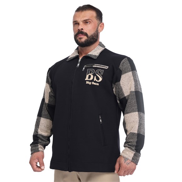Mens Oversized Zip-Up Winter Casual Jacket