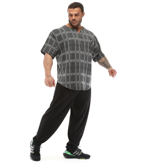 Mens Plaid Oversize Rag Top T-shirt