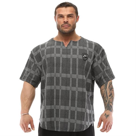 Mens Plaid Oversize Rag Top T-shirt