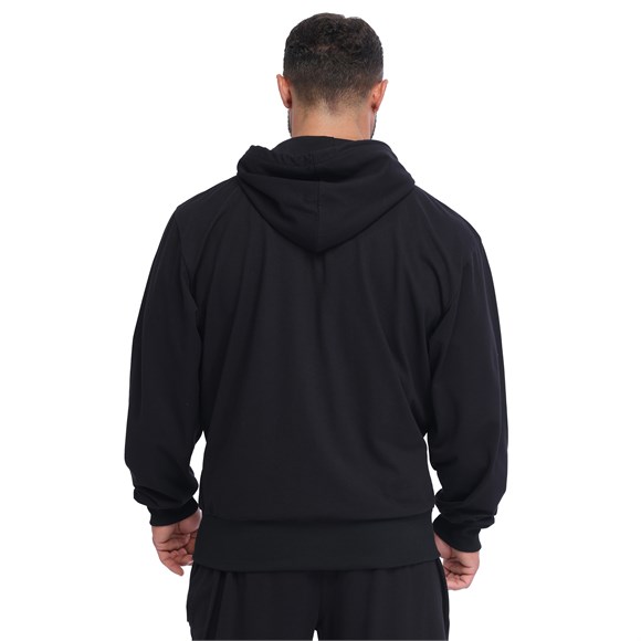 Mens Relaxed-Fit Piqué Full-Zip Summer Hoodie