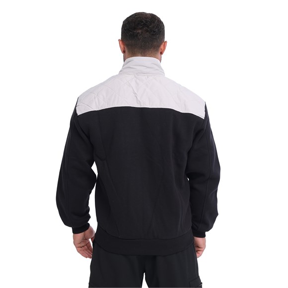 Mens Relaxed-Fit Quilted Full-Zip Athletic Jacket Big Sam 3594