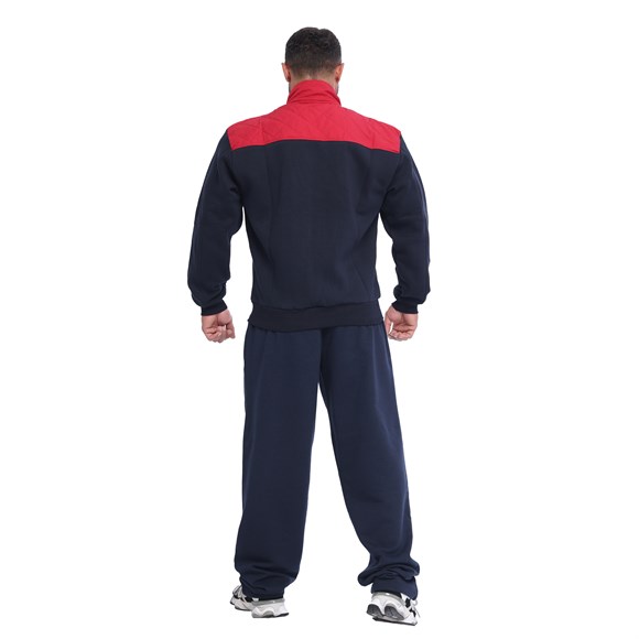Mens Relaxed-Fit Quilted Full-Zip Athletic Jacket Big Sam 3599