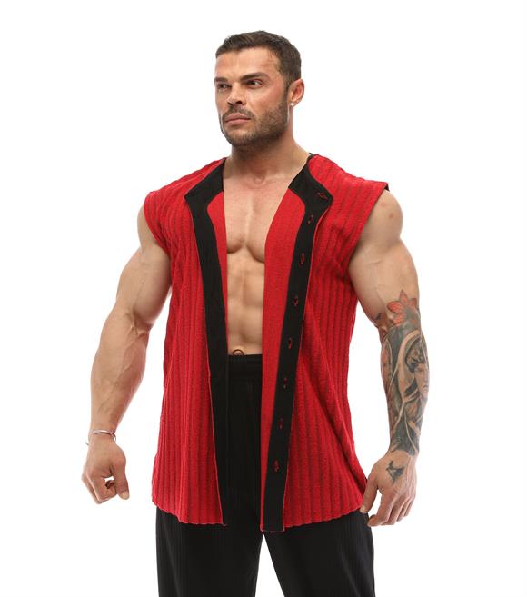 Mens Sleeveless Towel Gym Shirt