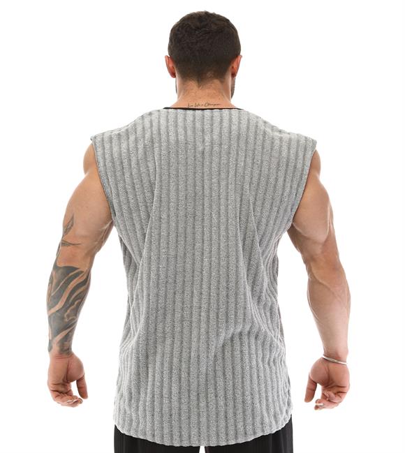 Mens Sleeveless Towel Gym Shirt