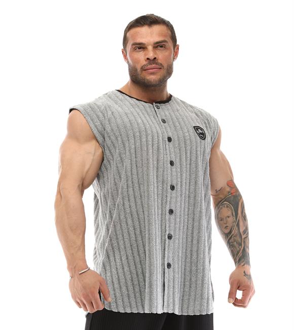 Mens Sleeveless Towel Gym Shirt