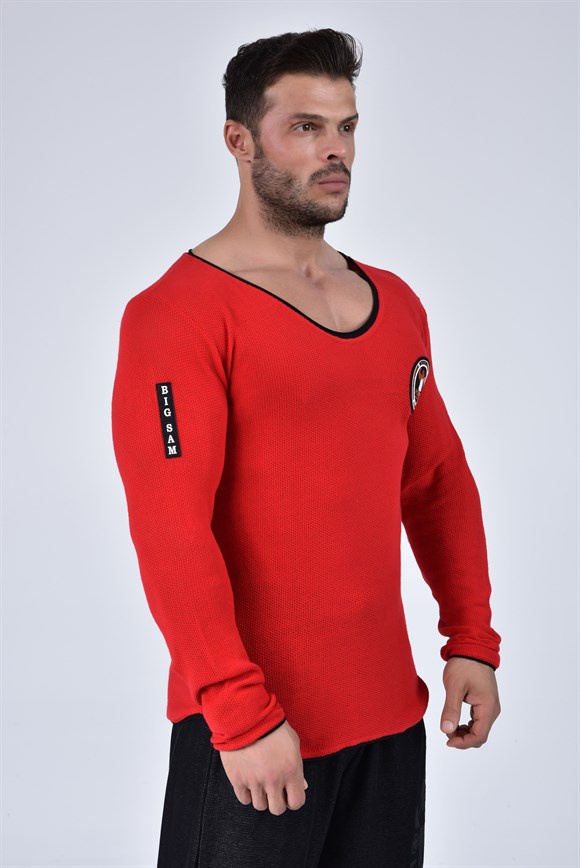 Mens Slim Fit Long Sleeve Knitwear