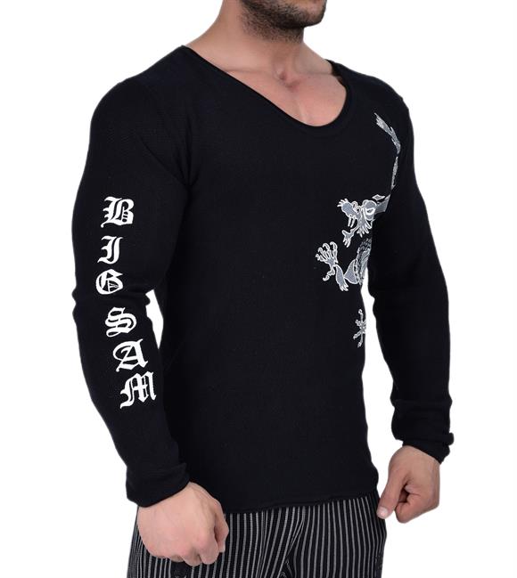 Mens Slim Fit Long Sleeve Knitwear