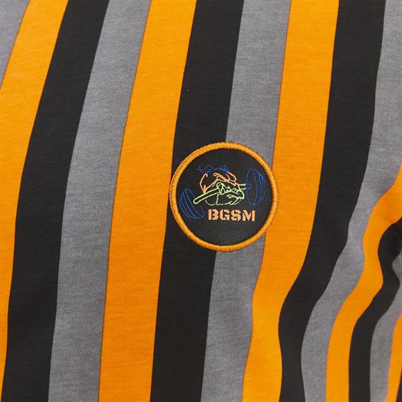 Mens Striped Sleeveless Cotton T-shirt