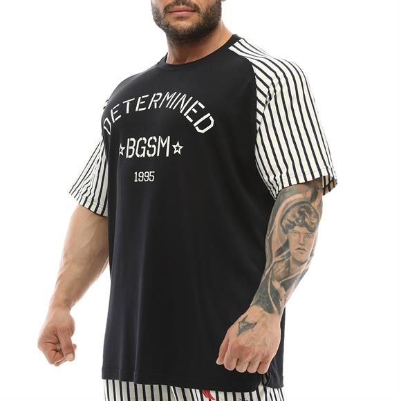 Mens Stripped Exclusive Rag Top T-shirt