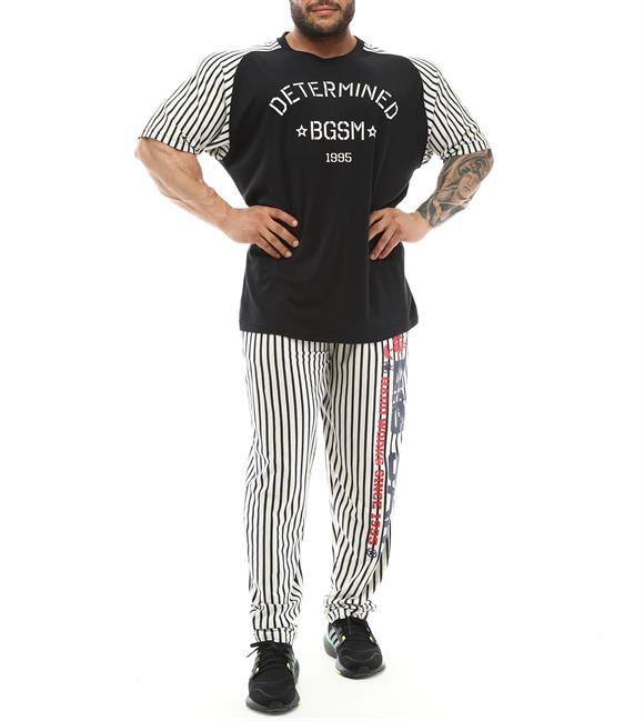 Mens Stripped Exclusive Rag Top T-shirt