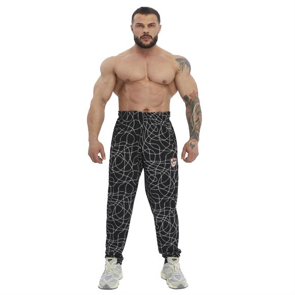 Mens Tapered Fit Sweatpants with Zippered Pockets