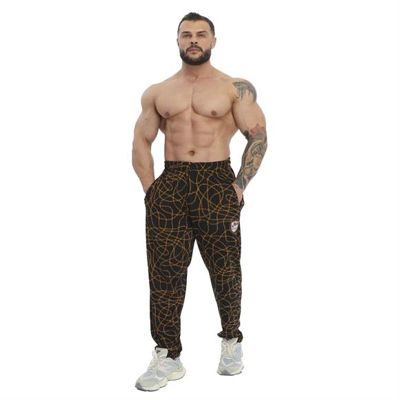 Mens Tapered Fit Sweatpants with Zippered Pockets
