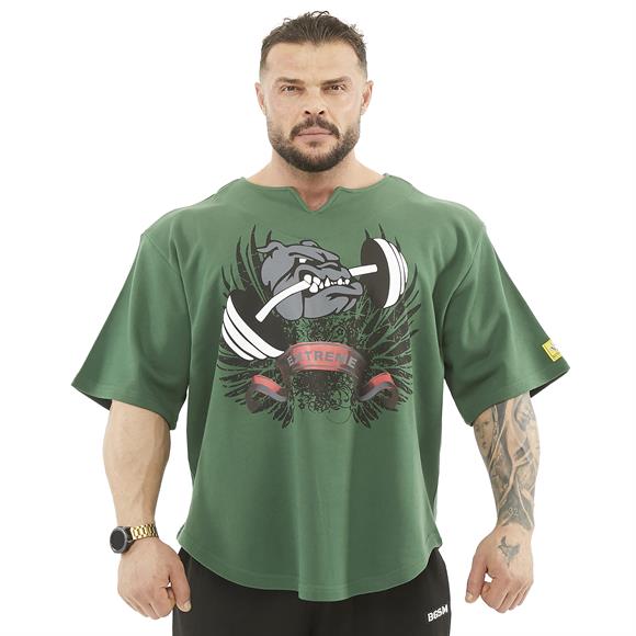 Mens Thick Fabric Wide Cut Rag Top T-shirt 