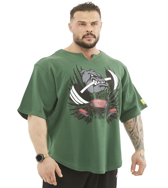 Mens Thick Fabric Wide Cut Rag Top T-shirt 