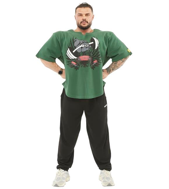Mens Thick Fabric Wide Cut Rag Top T-shirt 