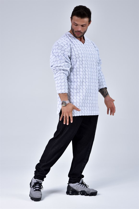 Mens Towel V-Neck Sweatshirt