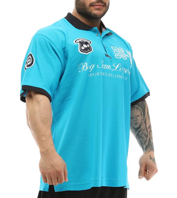 Mens Turquoise Polo T-shirt
