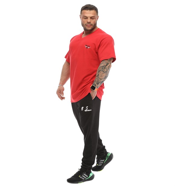 Mens V-Neck Cotton T-shirt