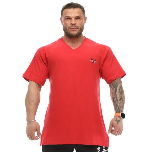 Mens V-Neck Cotton T-shirt