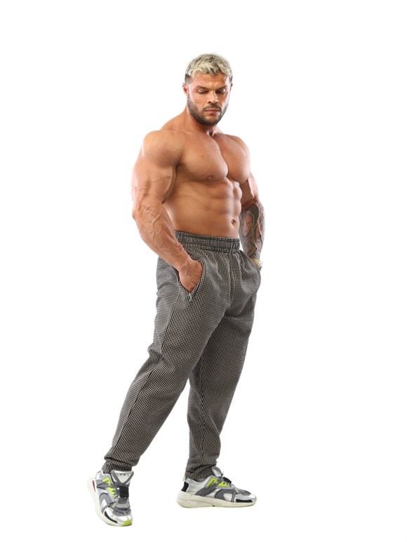 Mens Winter Sweatpants with Zippered Pockets