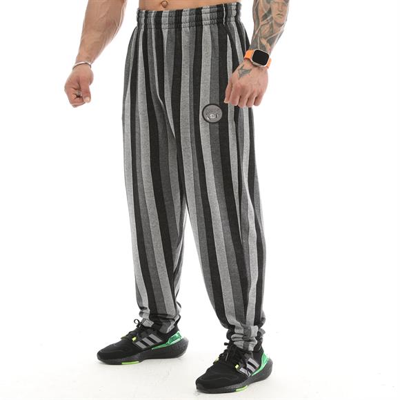 Mens Baggy Sweatpants with Pockets, Oversize Striped Oldschool Trackpants