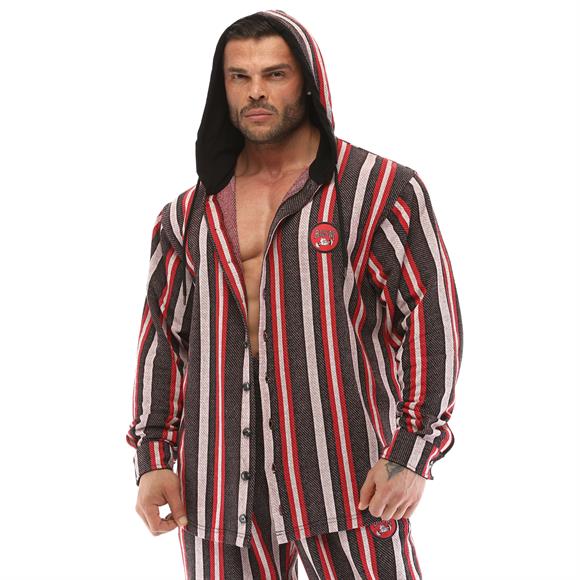 Oversize Hooded Long Sleeve Shirt