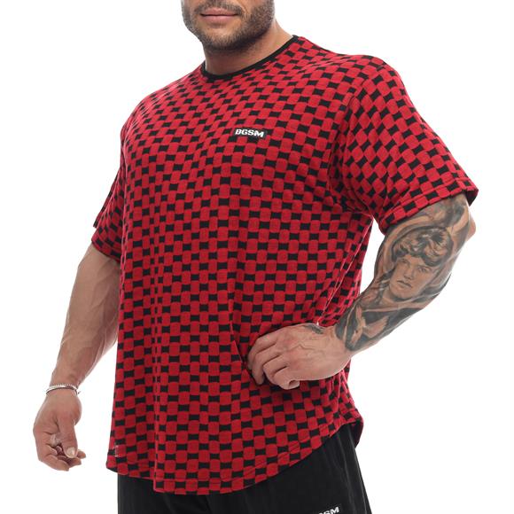 Oversize Plaid Design Rag Top