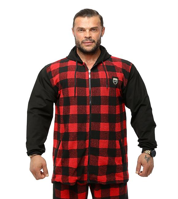 Oversize Towel Hooded Zipper Jacket