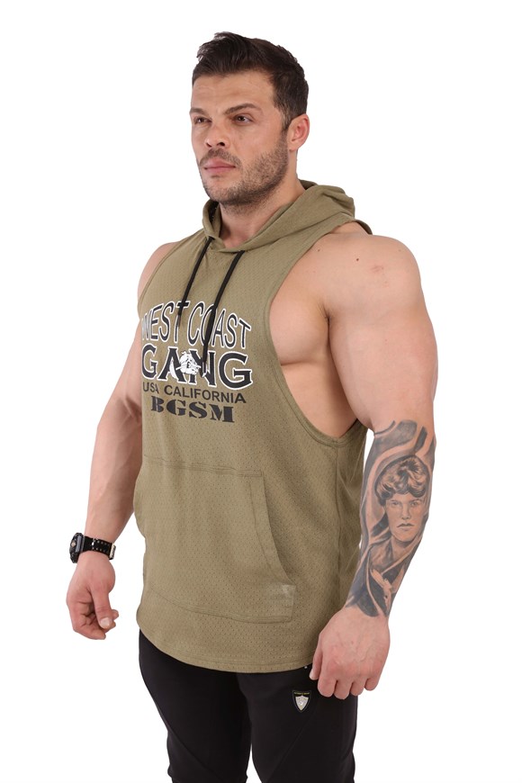 Sleeveless Hoodie Tank Top 2305