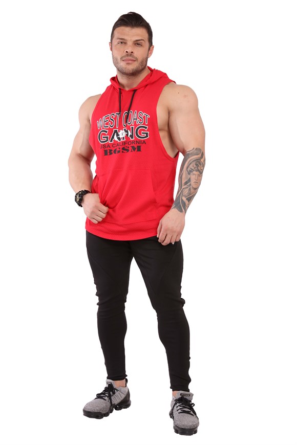 Sleeveless Hoodie Tank Top 2306