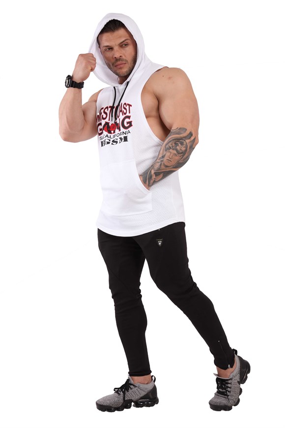 Sleeveless Hoodie Tank Top 2308