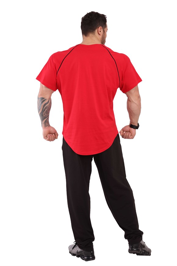 Mens Long Fit Cotton Gym T-shirt