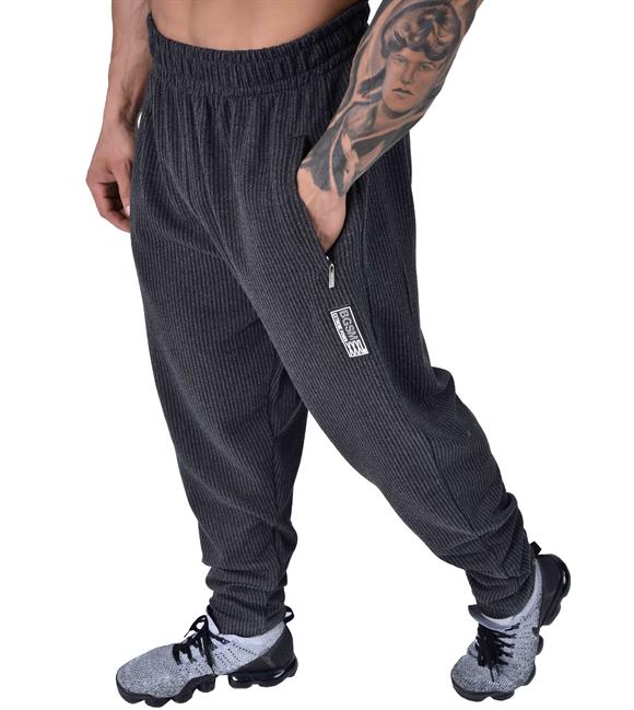 Zipper Pockets Baggy Body Pants
