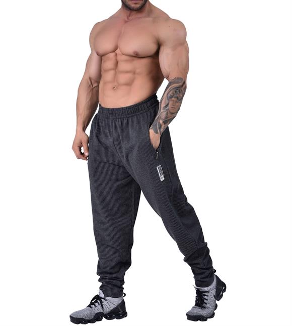 Zipper Pockets Baggy Body Pants