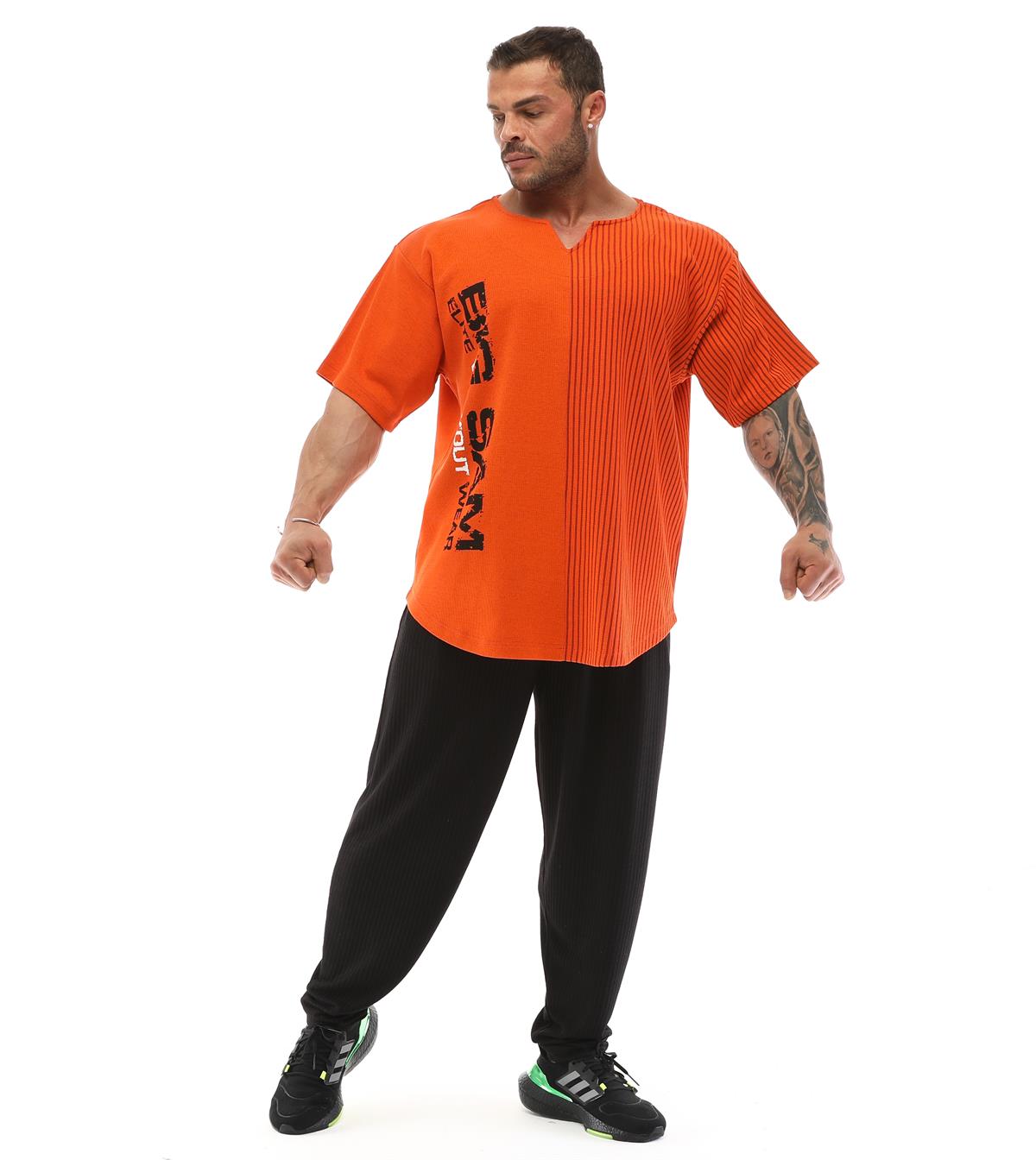 Men's Oversize Bodybuilding Rag Top T-shirt Big Sam 3263
