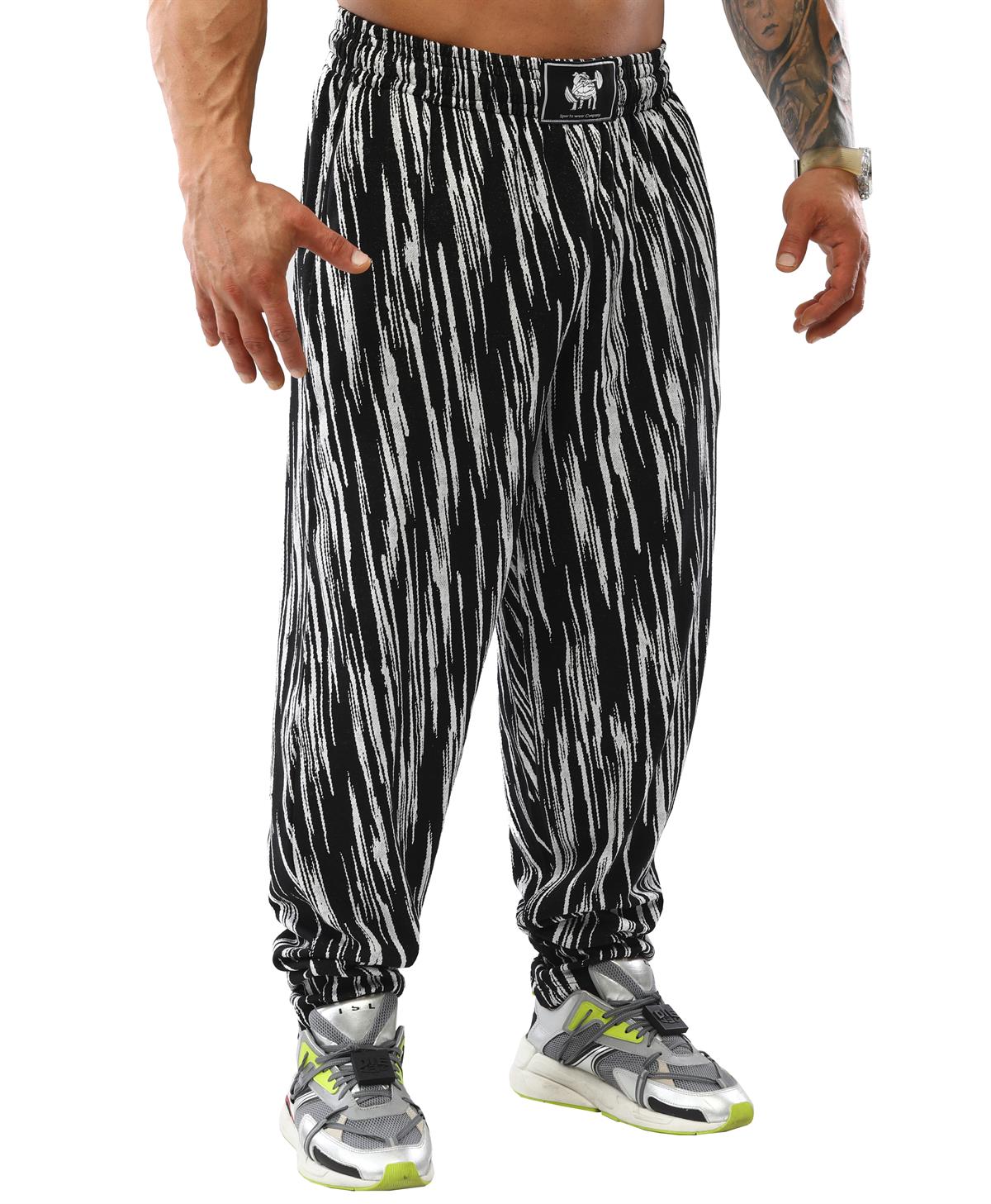 Mens Striped Bodybuilding Baggy Workout Pants  INSANO  Insano Extreme