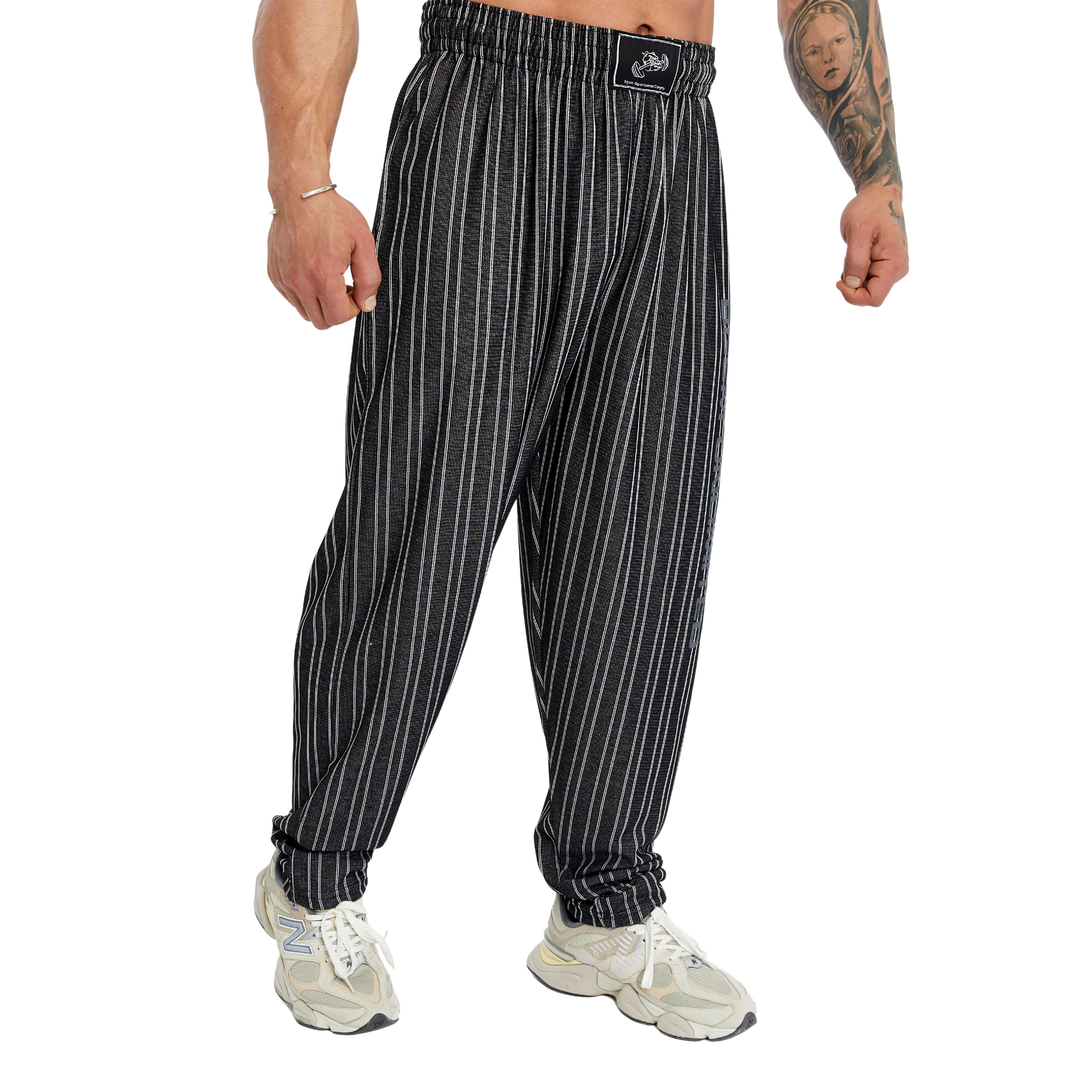Men's Loose Fit Baggy Sweatpants Big Sam PNT1358-Black