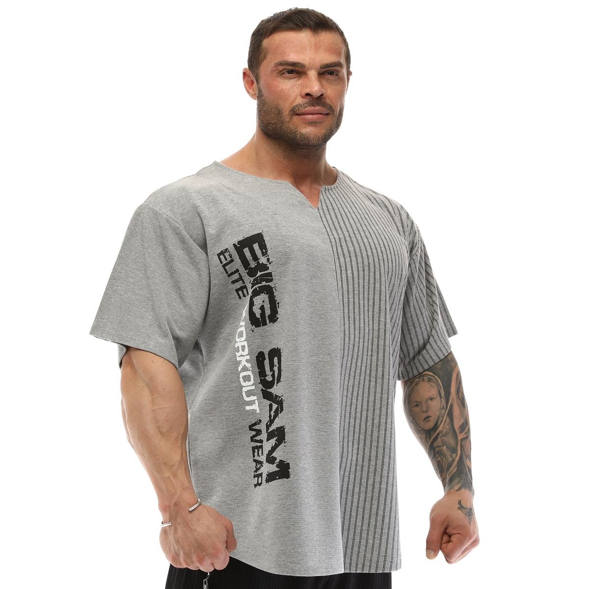 Oversize Bodybuilding Rag Top T-shirt 3265 | bigsam.com
