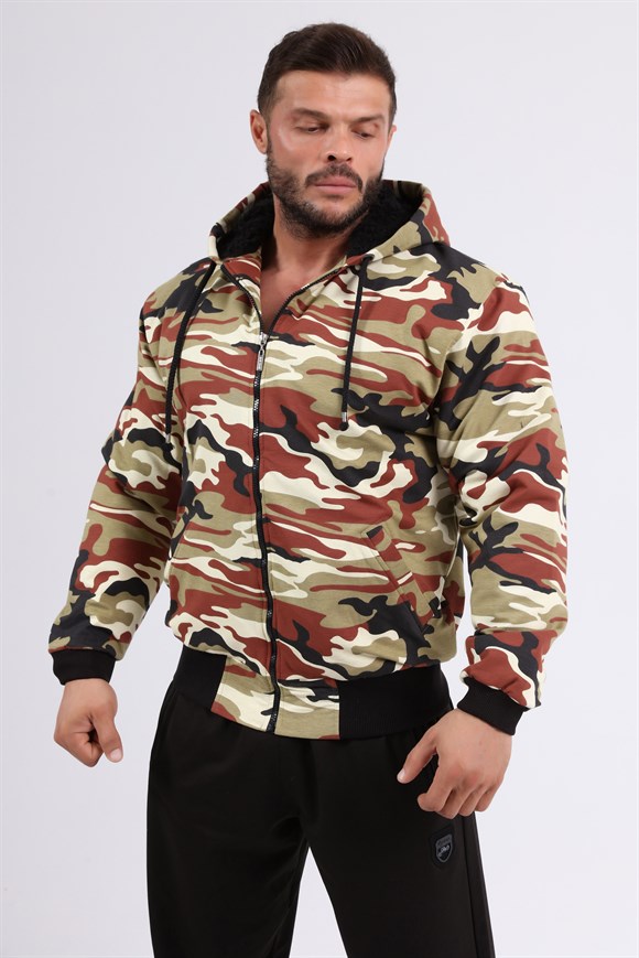 Hooded Winter Camouflage Jacket